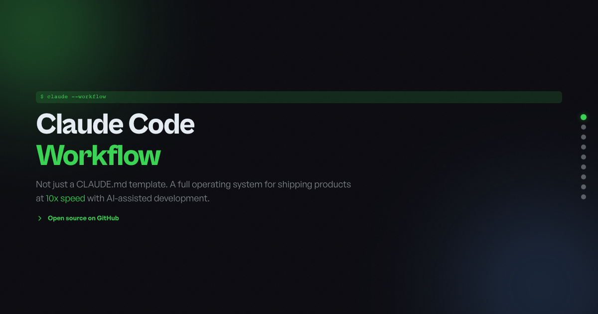 Claude Code Workflow preview