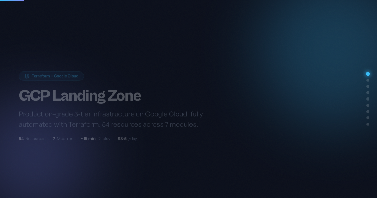 GCP Landing Zone preview